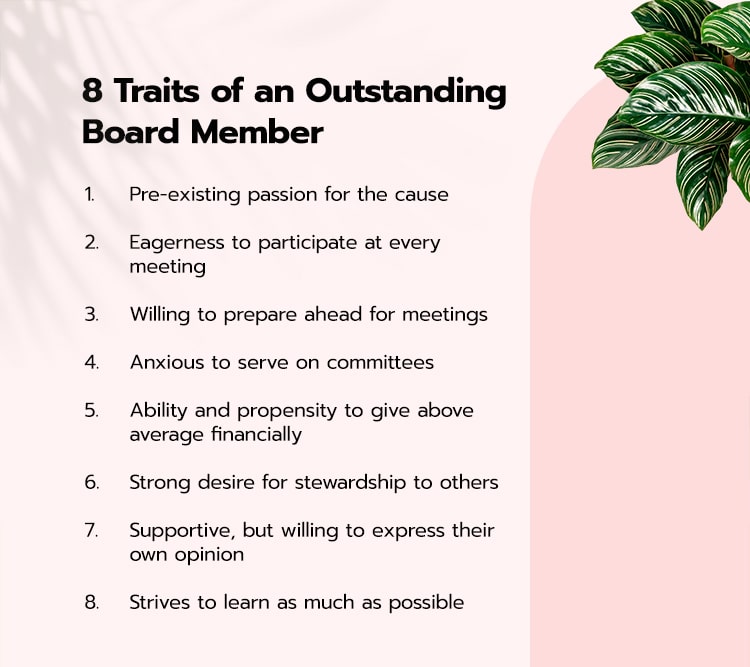 These 8 traits are what an outstanding board member is capable of