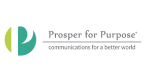 Prosper for Purpose offers nonprofit consulting services that help with brand development, public relations, content marketing, and more. 