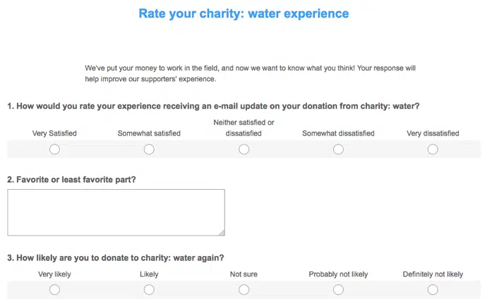 nonprofit donor surveys