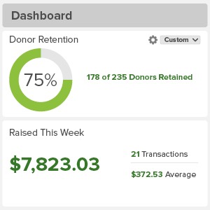 Customized dashboards are a key feature to look for in your nonprofit CRM.