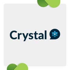 Crystal is one of the top fundraising apps for online research. 