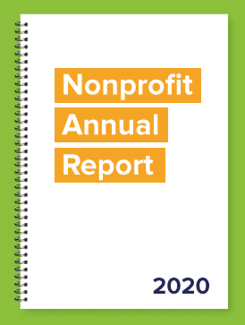 A booklet is the classic nonprofit annual report format.