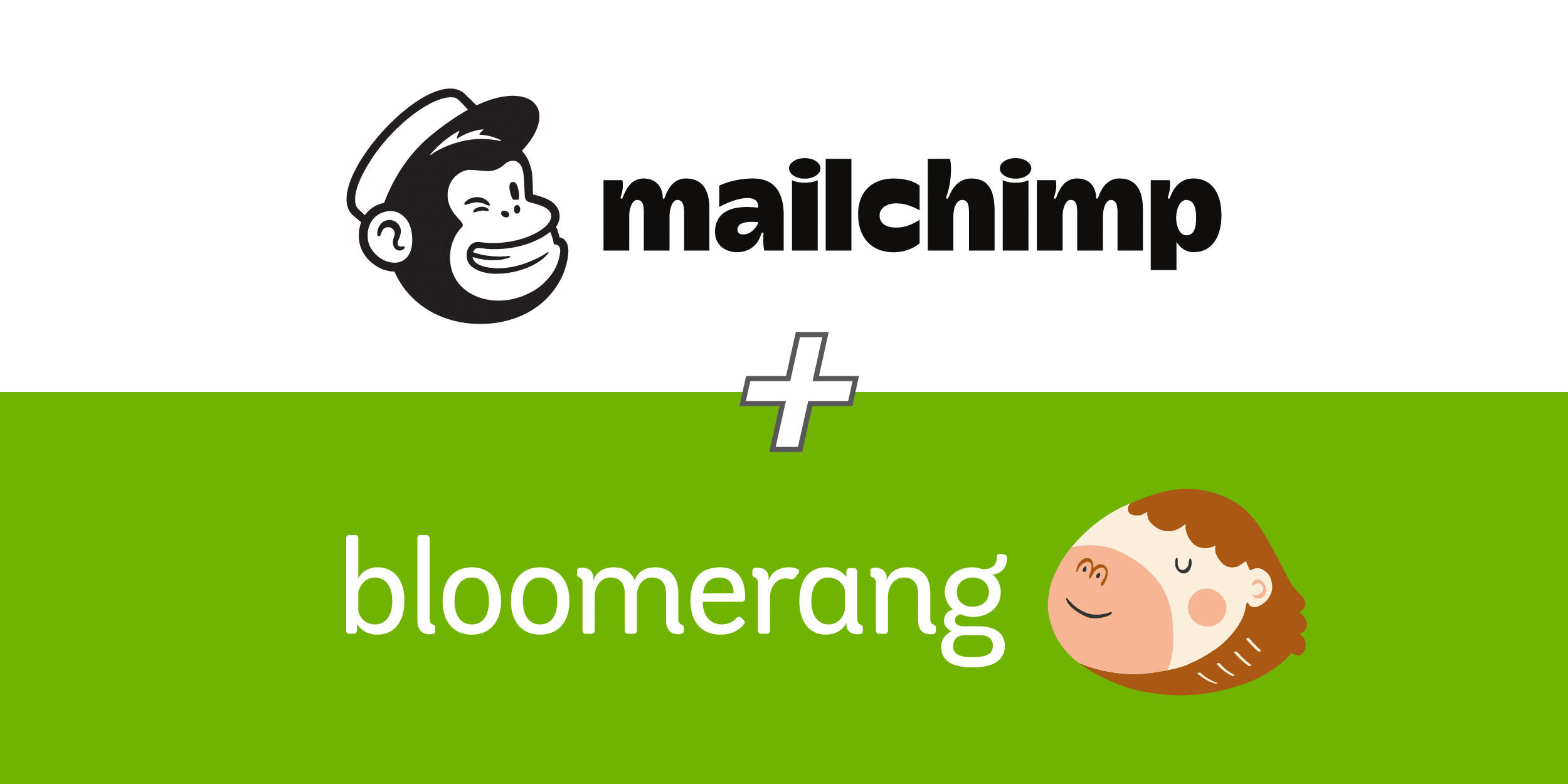 Mailchinmp + Bloomerang logos