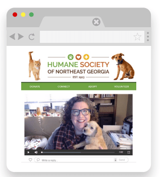 Humane Society of Northeast Georgia video email