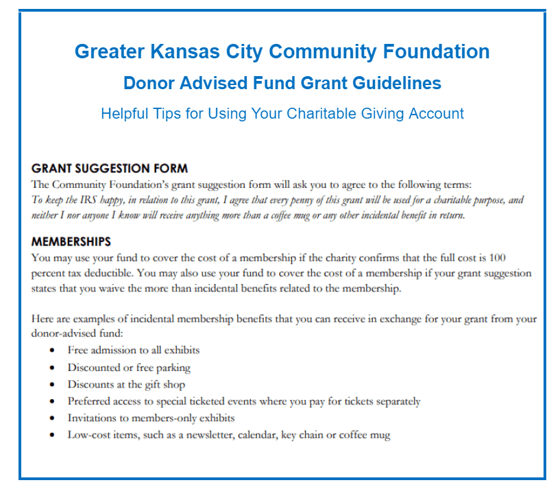 donor advised funds 