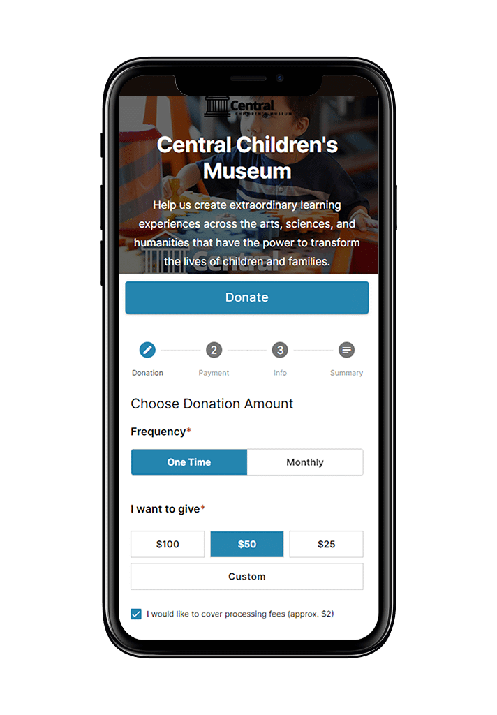 OneCause’s mobile donation platform