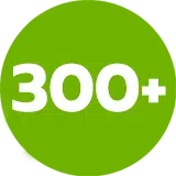 300+