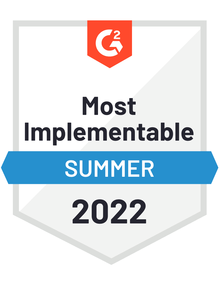 G2 Most Implementable Summer 2022