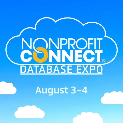 Nonprofit Connect Database Expo Logo on August 3rd and 4th