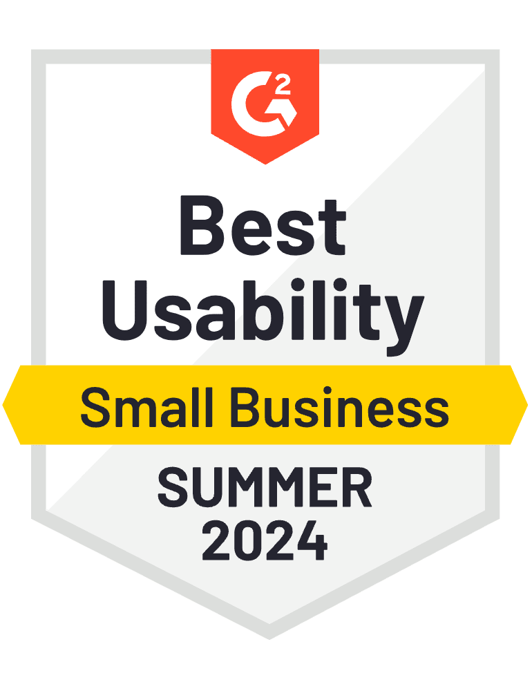 Best Usability Summer 2024 - G2 Badge