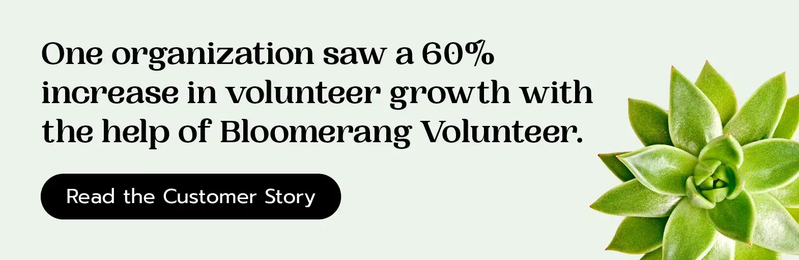 One organization saw a 60% increase in volunteer growth with the help of Bloomerang Volunteer. Read the customer story here. 