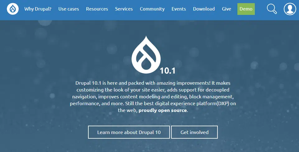 Drupal homepage