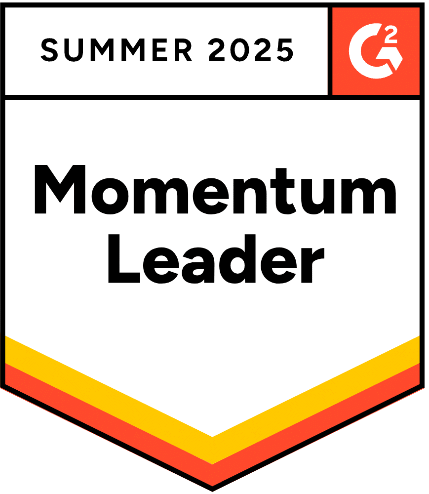 G2 badge summer 2025 Momentum Leader