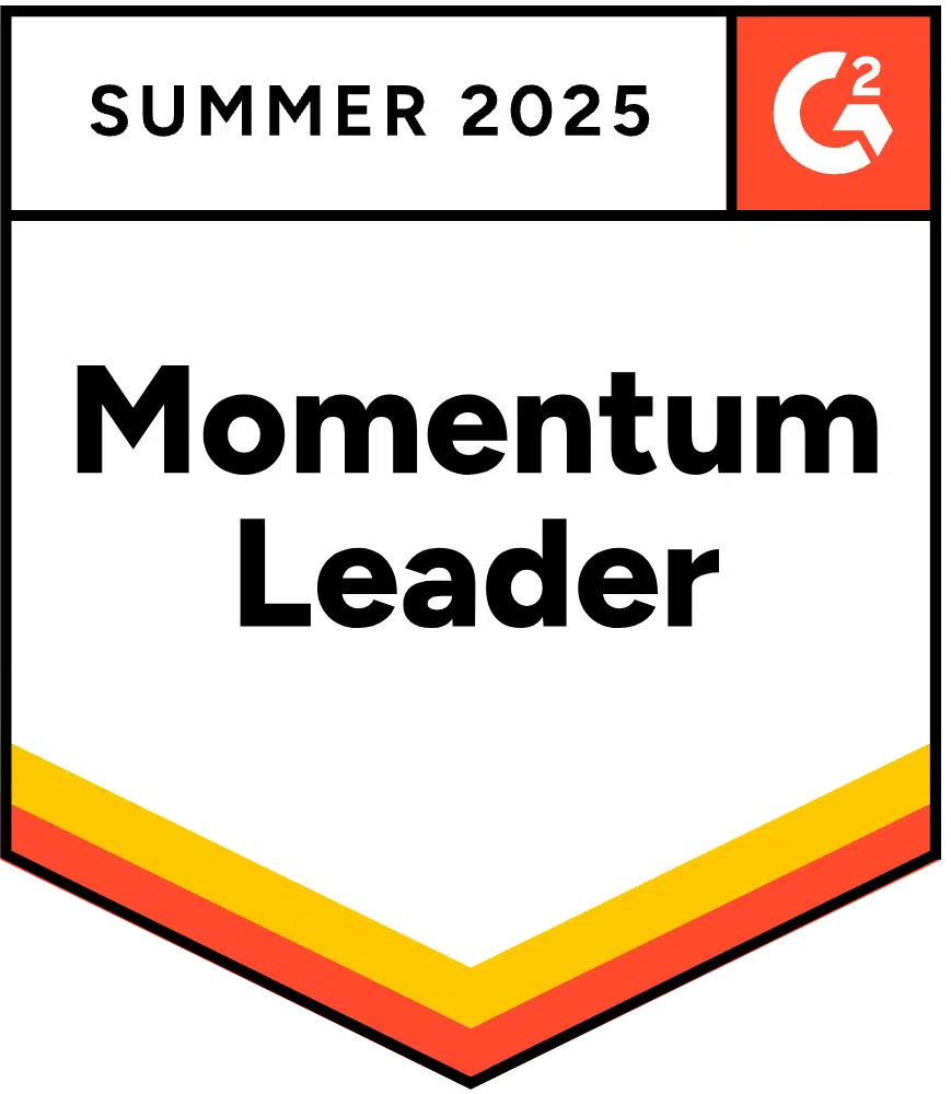 G2 badge summer 2025 Momentum Leader