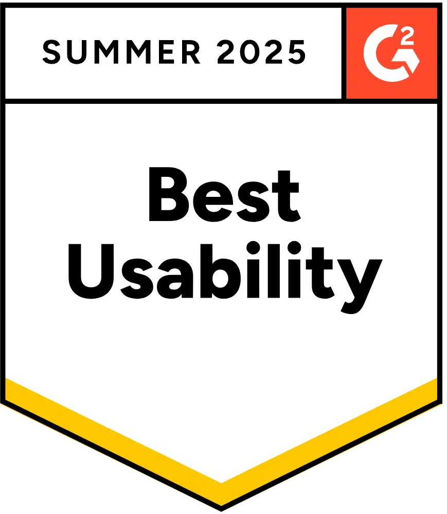 G2 badge summer 2025 Best Usability