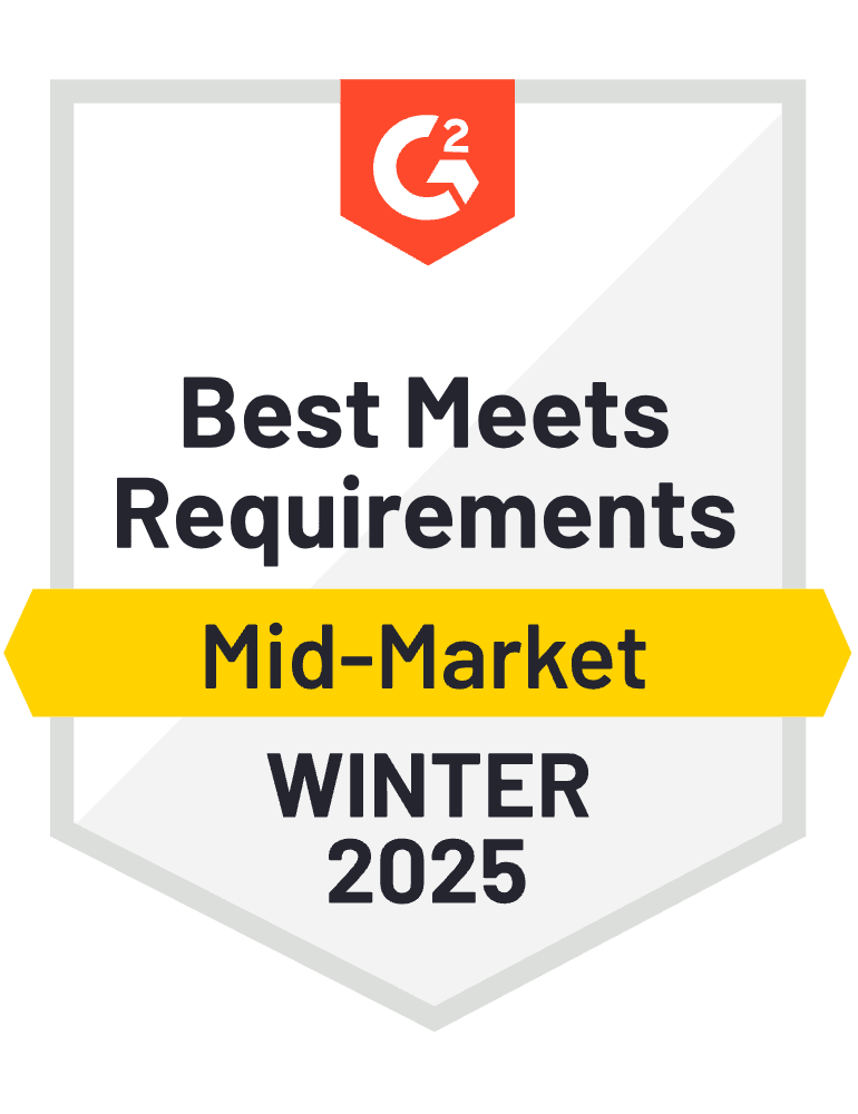 G2 Best Meets Requirements Winter 2025