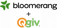Bloomerang and Qgiv Logo