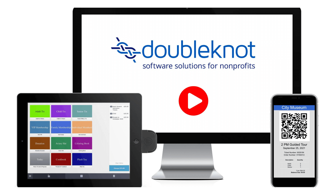 Product images for Doubleknot, a membership solution for nonprofits