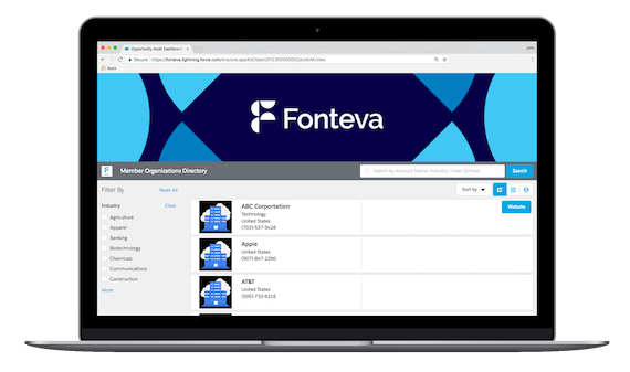 Product image for Fonteva, a membership management software option