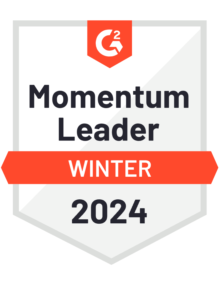 G2 Badge Momentum Leader Winter 2024