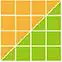 Better Impact - Volunteer Management Software logo. 4x4 squares with a line through the squares starting on the top right to the lower left, the color on top is orange and the below color is a lime green.