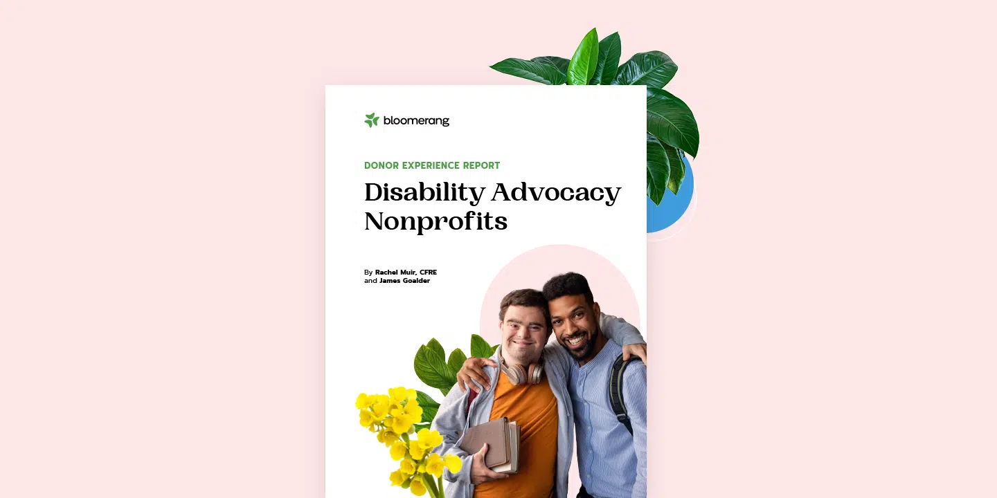 Disability Advocacy Nonprofit Donor Experience Report pdf cover for featured image.