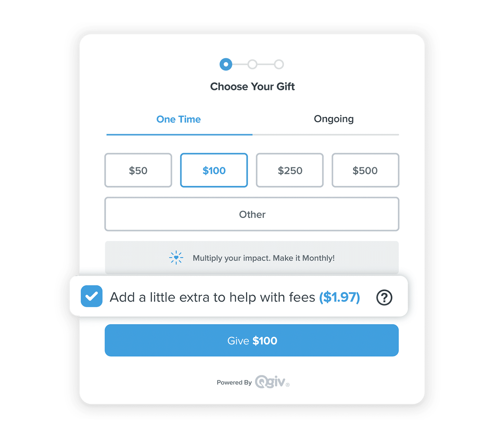 donation forms gift assist