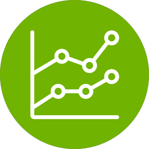 Chart lines icon