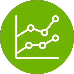 Chart lines icon