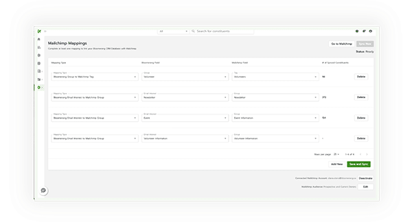 Mailchimp mappings