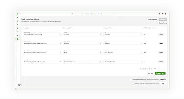 Mailchimp mappings