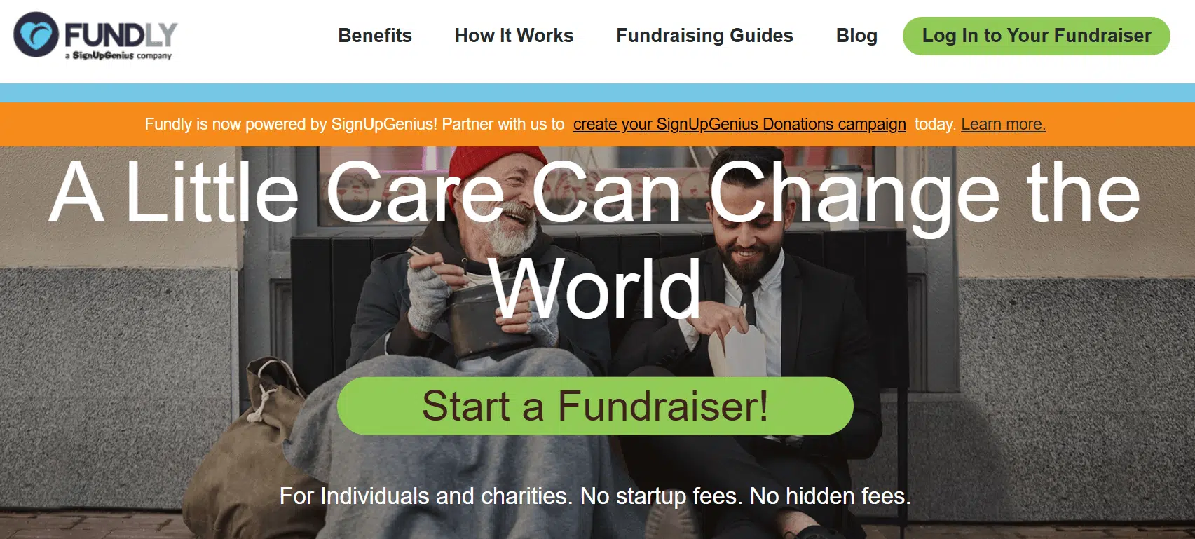 Fundly homepage