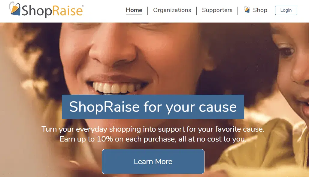 ShopRaise homepage