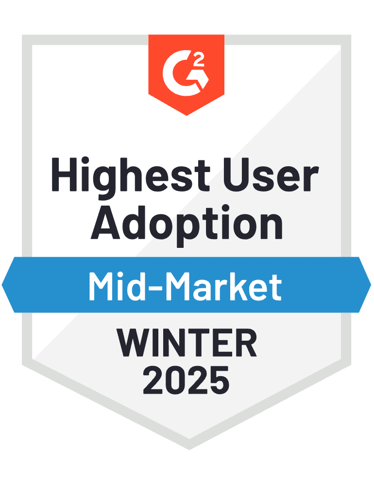 Highest User Adoption winter 2025 G2