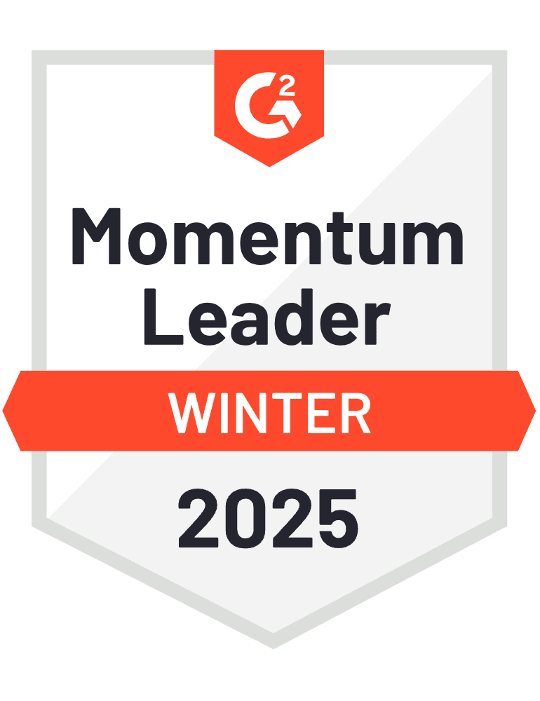 Momentum Leader Winter 2025 - G2 Badge