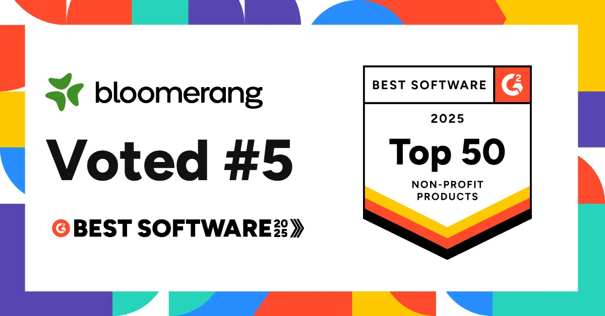 Bloomerang G2's 2025 Best Software Awards