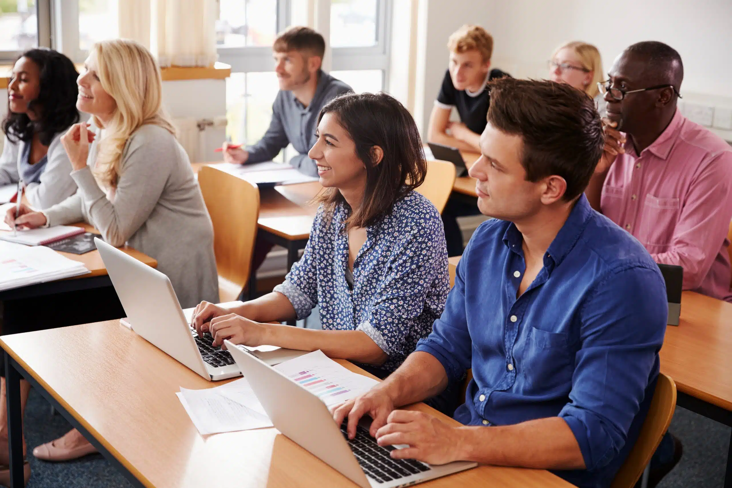 stock photo of people learning