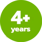 4+ years