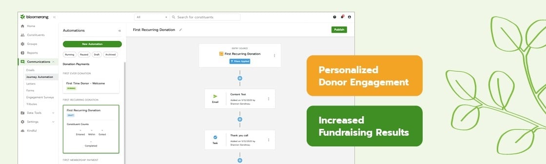 Bloomerang's Journey Automation