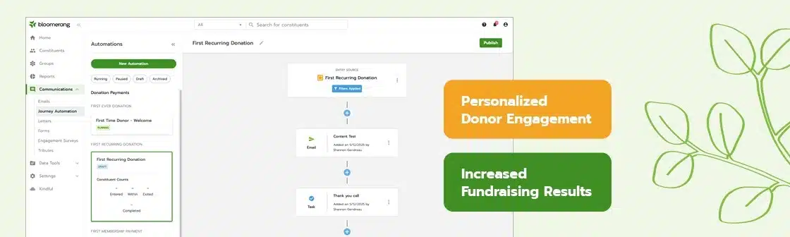 Bloomerang's Journey Automation